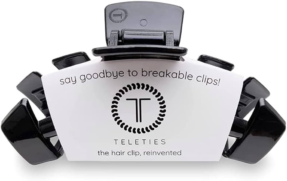 TELETIES - Large Hair Clip - Strong Grip, Bendable Teeth, Comfortable Curved Design - Ideal for T... | Amazon (US)