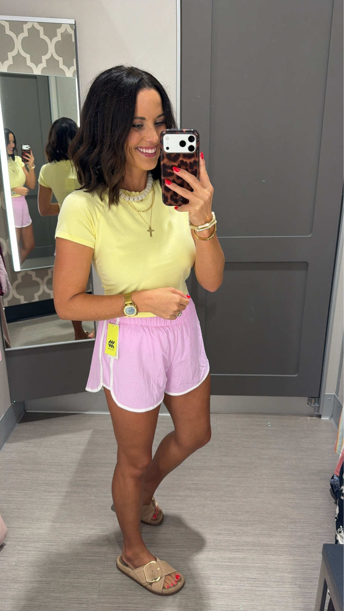 The cutest little Target athletic wear for summer. 💛 The buttery yellow tee + pink athletic shorts make the perfect throw-on outfit!

Size XS
5’3” for reference

#TargetStyle #TargetFinds #TargetFashion #AthleisureStyle #SummerOutfit #TargetRun #EverydayStyle #AffordableFashion #LTKStyle #CasualOutfit