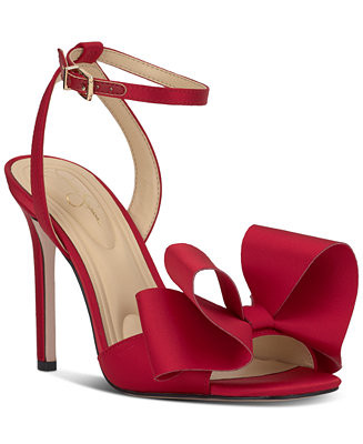Jessica Simpson Olivine Bow High-Heel Stiletto Dress Sandals - Macy's | Macy's