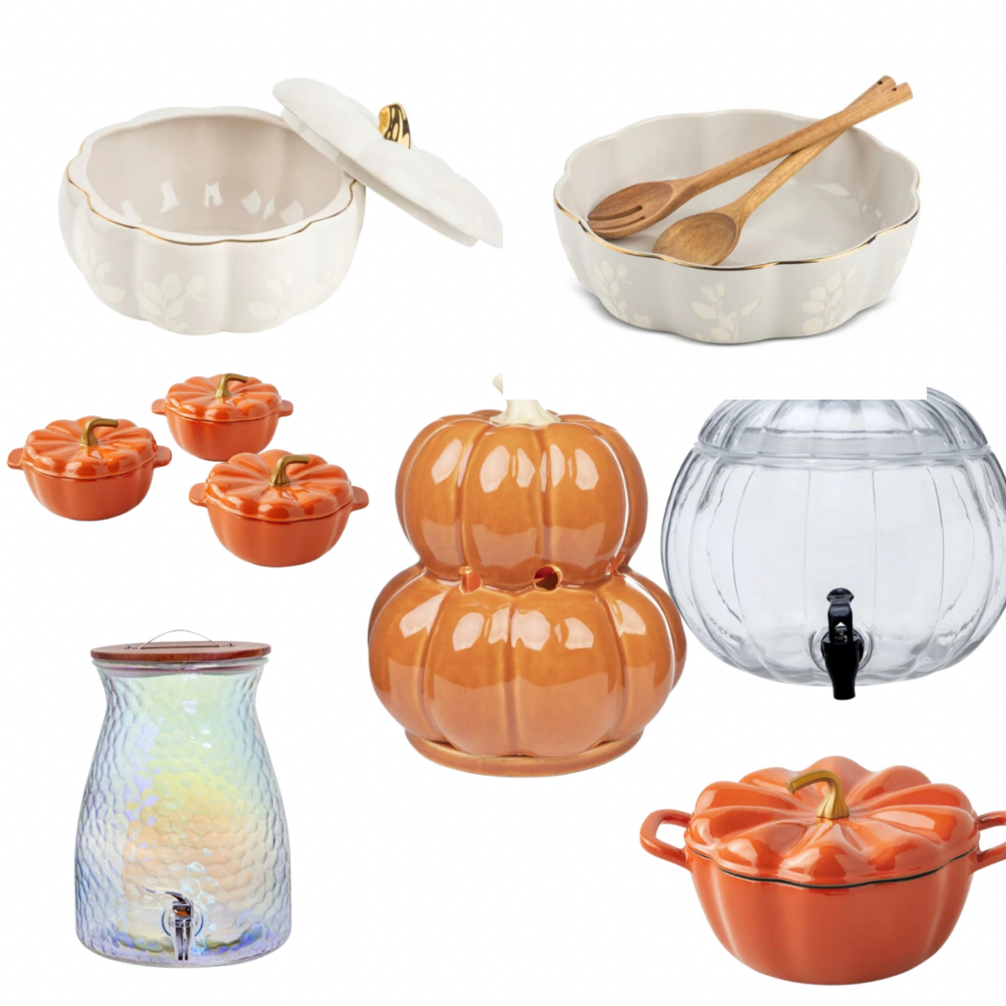 Way to Celebrate Clear Glass Pumpkin Beverage Dispenser 