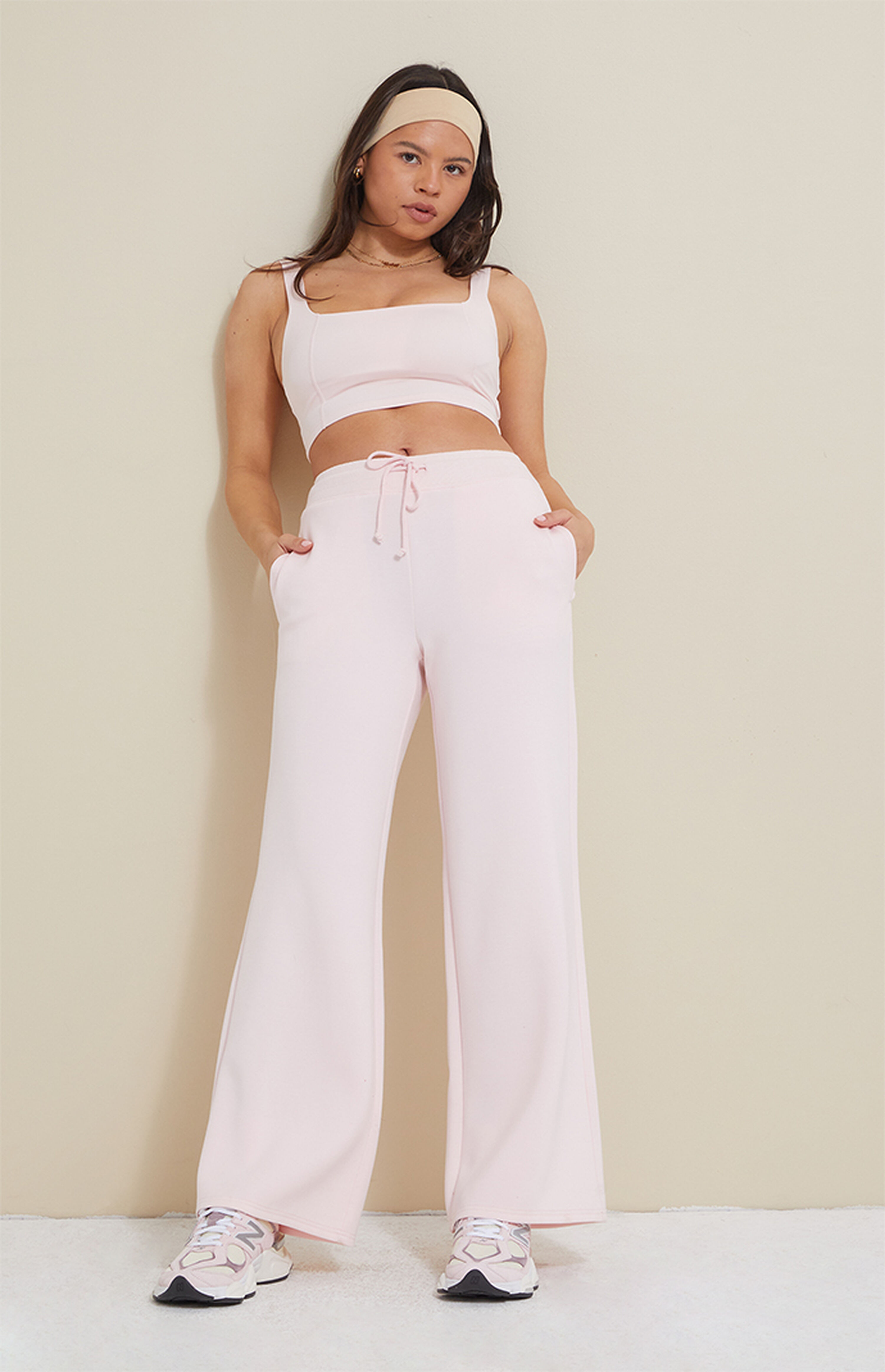 PAC 1980 Active Pink Beau Wide Leg Sweatpants | PacSun