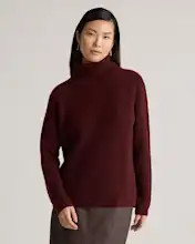 Mongolian Cashmere Fisherman Turtleneck Sweater | Quince
