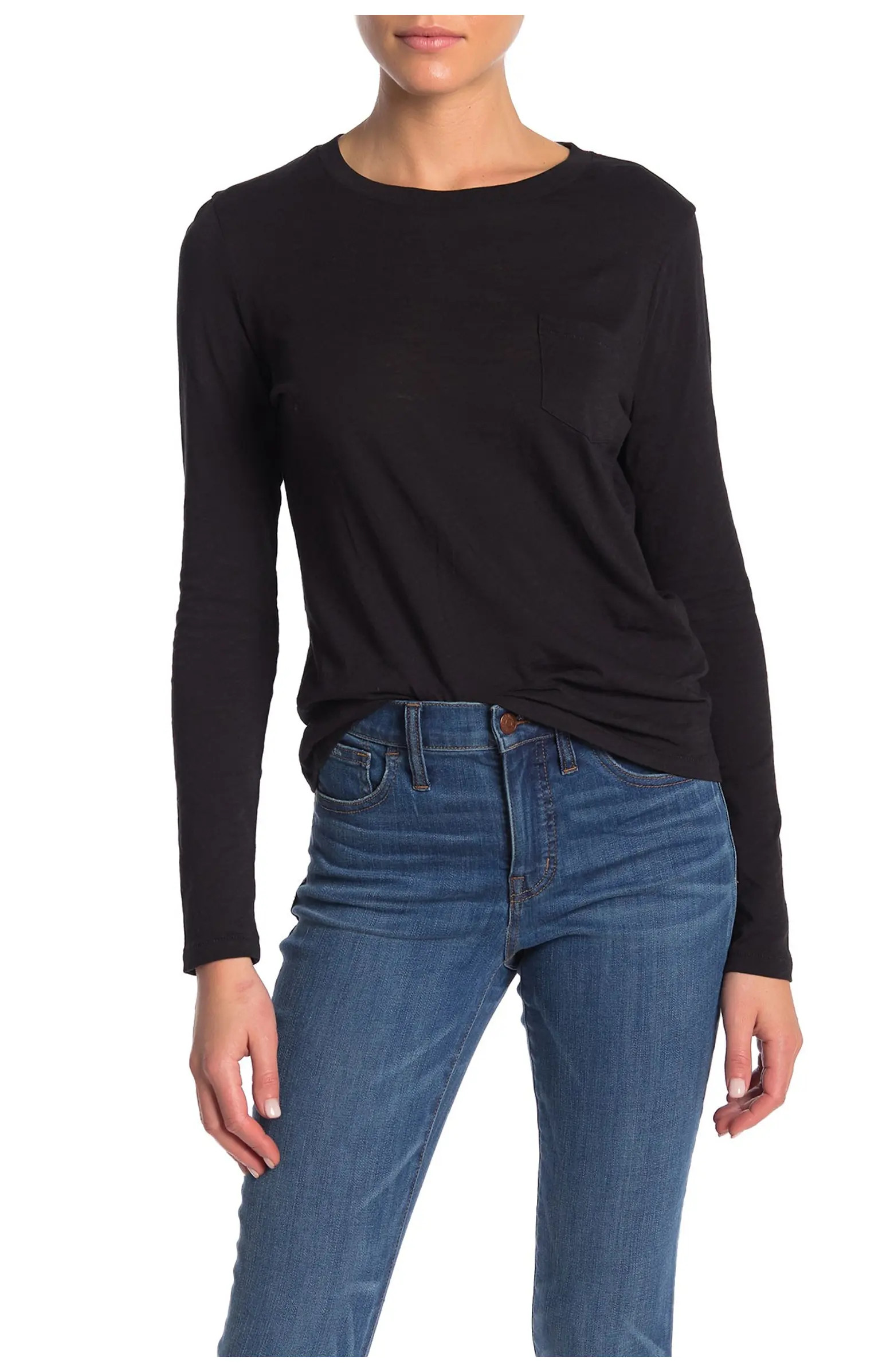 Madewell Long Sleeve Crewneck T-Shirt | Nordstromrack | Nordstrom Rack