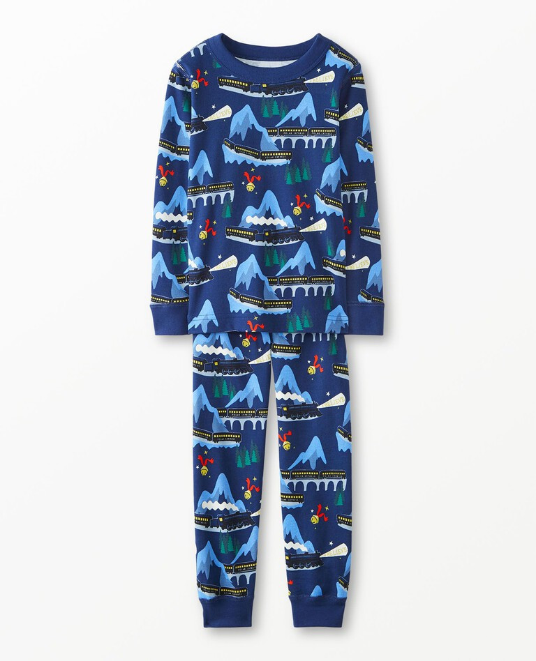 Kids Warner Bros™ Discovery The Polar Express Long John Pajama Set | Hanna Andersson