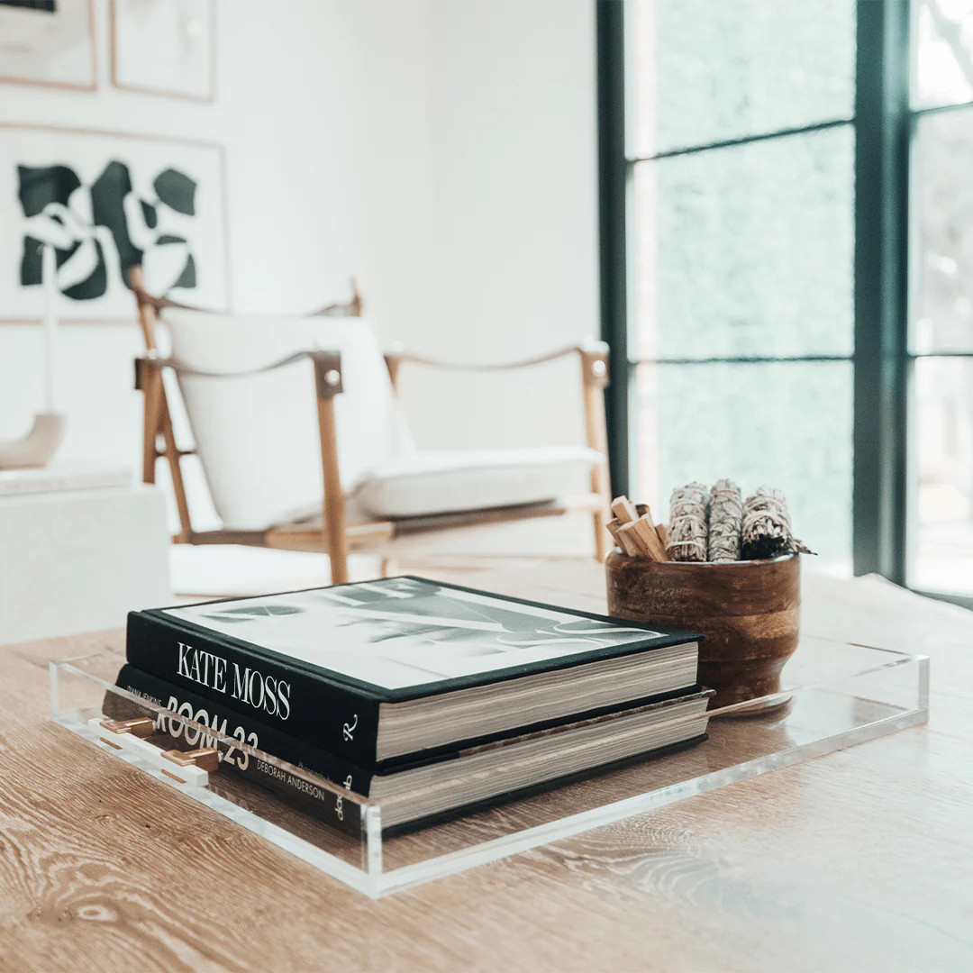 Decorative Acrylic Tray | Clear Modern