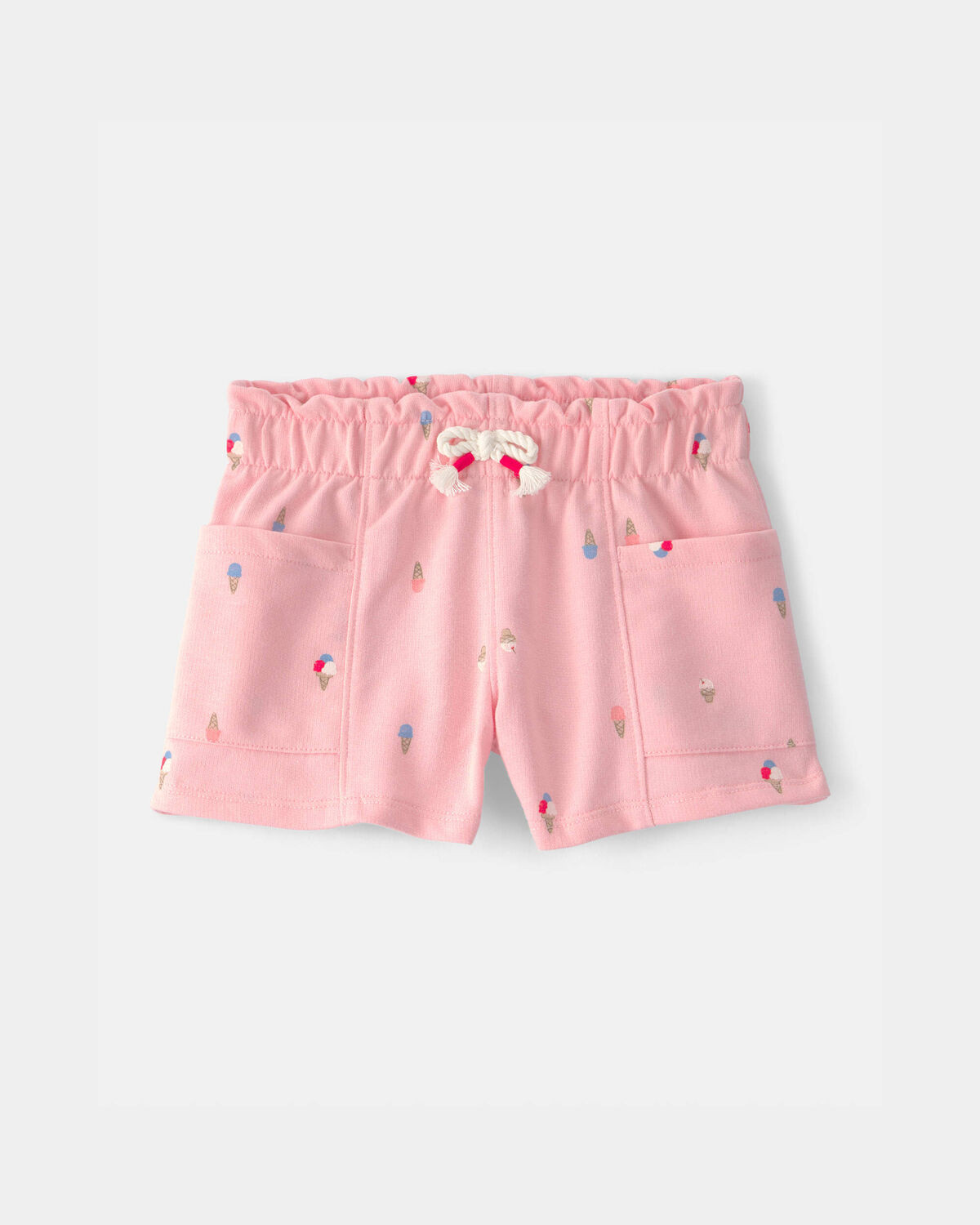 Toddler Girl Ice Cream French Terry Shorts - Pink | Carter's Inc