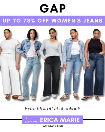 If you want a new pair of jeans for your summer wardrobe, Gap is having a huge sale! Get up to 73% off, plus an extra 55% off at checkout. So many styles to choose from. gap, women, jeans, summer, denim, wide-leg, baby boot jeans 

 #LTKootd #LTKSaleAlert