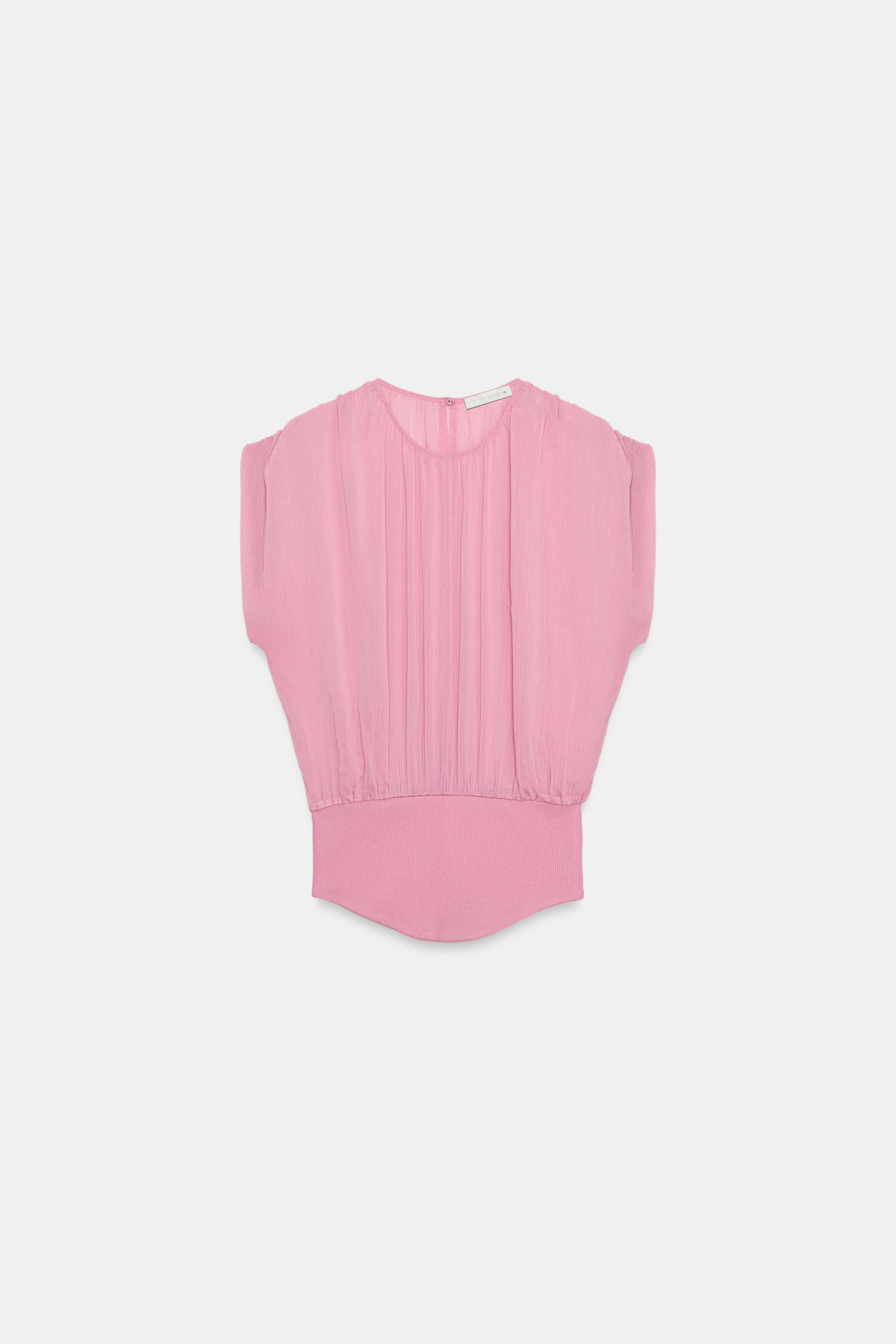 COMBINATION GEORGETTE TOP | Zara US