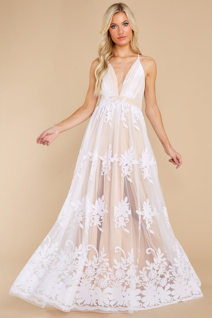 In Any Event White Maxi Dress | Red Dress 