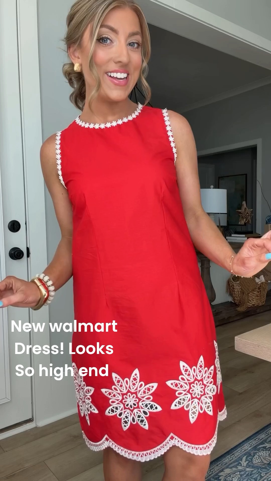 This red dress is giving designer-inspired vibes without the designer price tag ❤️ The embroidered hem and scalloped trim are absolutely gorgeous, and it’s one of those throw-on-and-go pieces that instantly looks polished.

❤️ Bold color
❤️ Beautiful embroidered details
❤️ Easy one-and-done outfit
❤️ Perfect for summer parties and holiday weekends

#WalmartFashion #RedDress #AffordableStyle #SummerDress #WalmartFinds #OOTD #FashionOver30 #StyleInspiration #DressSeason #BudgetFashion

#LTKootd #LTKPetite