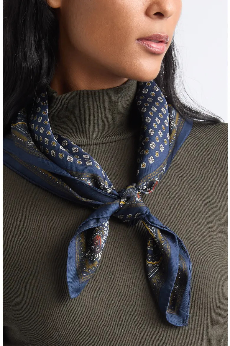 Veronica Beard Sava Silk Blend Scarf in Ecru Multi at Nordstrom | Nordstrom