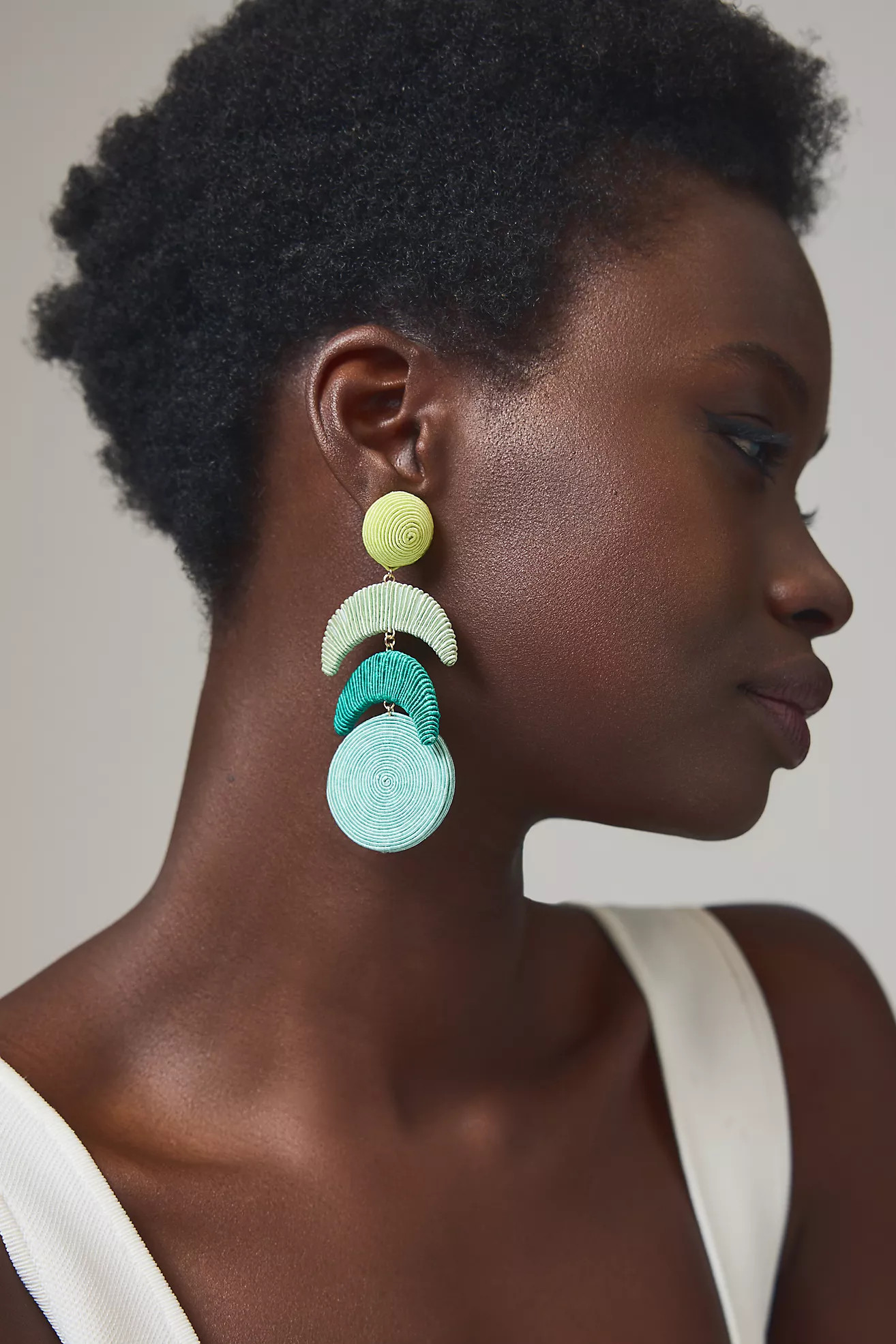 Raffia Tiered Drop Earrings | Anthropologie (US)