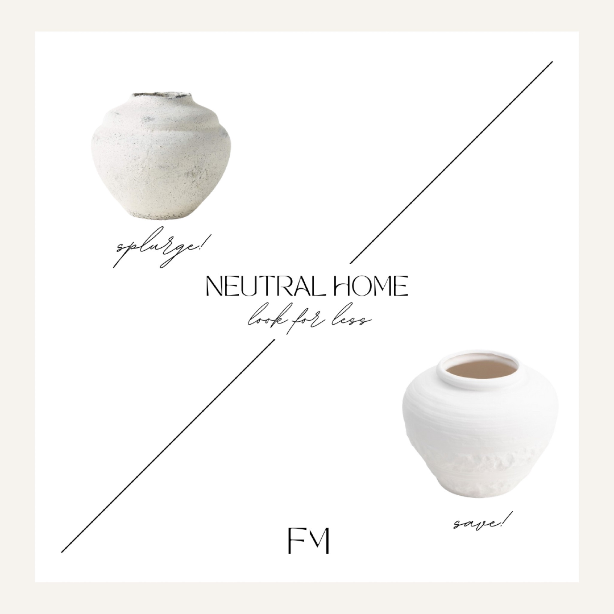 Neutral Home Decor - Look for Less! Also check out my folder called “Pots & Planters” for more of my faves! 

#LTKhome #LTKfindsunder50 #LTKfindsunder100