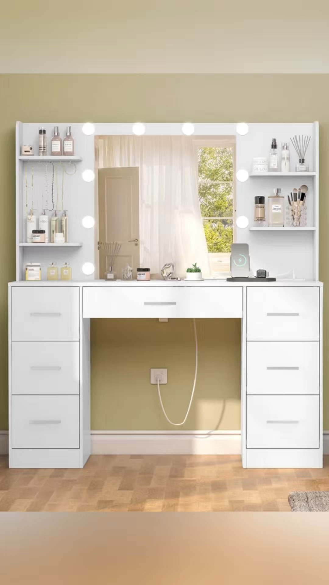 Camyla Large Vanity with LED Lights and Large Mirror(23.6X20.8in)
$249.99


#LTKSaleAlert #LTKBeauty #LTKHome