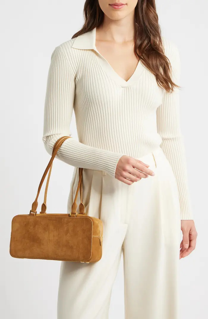 Veronica Beard Boxy Suede Shoulder Bag | Nordstrom | Nordstrom