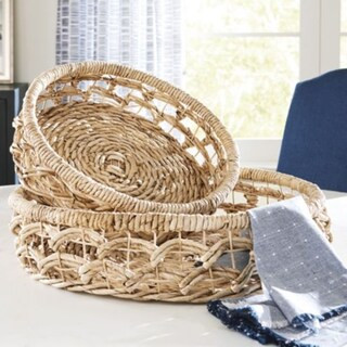 Rory Basket Tray Set Of 2 | Ballard Designs, Inc.