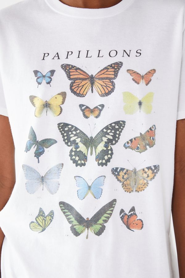 Butterfly Crew Neck Tee | Urban Outfitters (US and RoW)