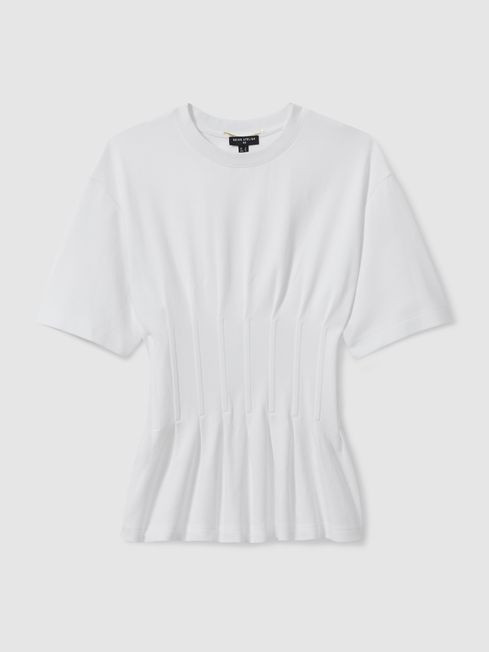 Luna
                Corset Detail T-Shirt | Reiss UK