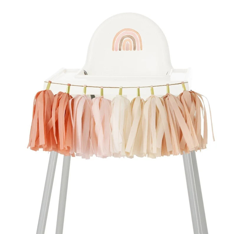 Terra Cotta Boho High Chair Garland Boho Rainbow First | Etsy | Etsy (US)