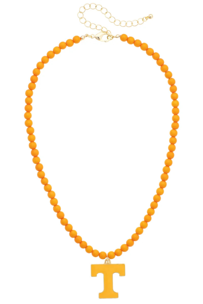 Tennessee Vols Game Day Beaded Logo Pendant Necklace | CANVAS