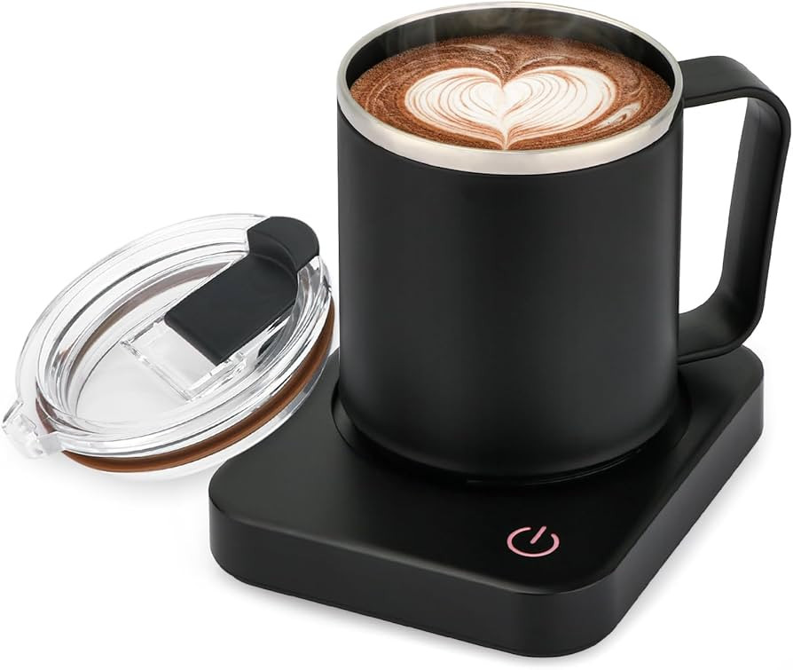 VOBAGA Coffee Mug Warmer & Mug Set for Desk - Auto Shut Off & 3 Heat Settings, Includes 15oz Stai... | Amazon (US)