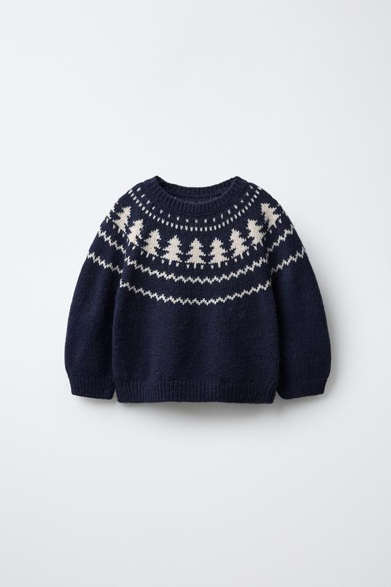 TREE JACQUARD KNIT JUMPER | Zara US