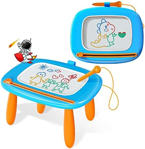 Kikidex Magnetic Drawing Board, Toddler Girl Toys for 1-2 Year Old, Doodle Board Pad Learning and... | Amazon (US)
