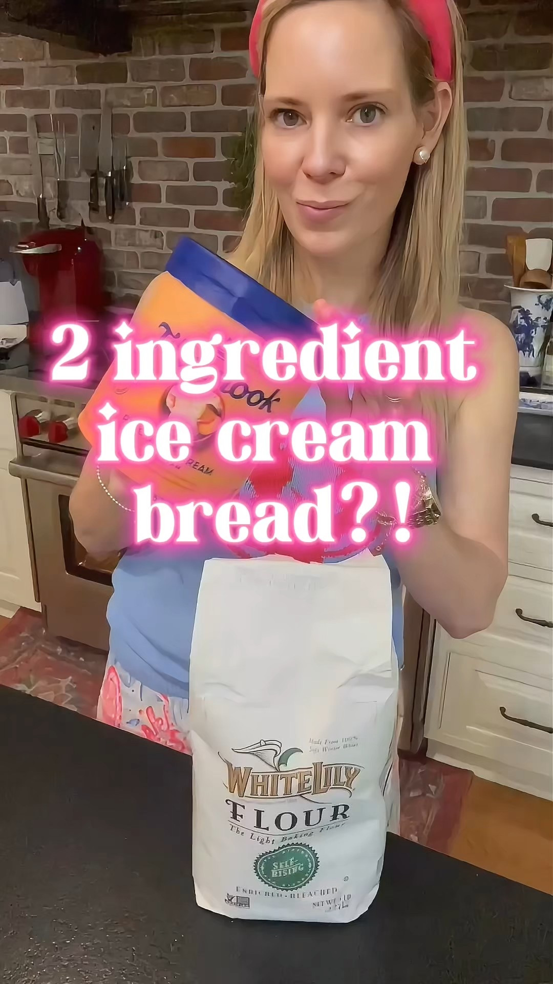 2-Ingredient Ice Cream Bread
This sweet little baking hack is almost too easy—just 2 ingredients and no mixer required! Perfect for brunch, an afternoon treat, or a fun baking project with kids!

What you need:
	•	2 cups of softened ice cream (any flavor!) I used peaches & cream
	•	1.5 cups of self-rising flour

How to make it:
	1.	Let your ice cream sit out until soft and melty—not liquid, just scoopable and smooth!
	2.	Mix together with self-rising flour until fully combined.
	3.	Pour into a greased loaf pan.
	4.	Bake at 350°F for 35-40 minutes, or until a toothpick comes out clean!

That’s it! You’ll get a soft, cake-like bread that’s lightly sweet and totally customizable. I used [insert your flavor here], but imagine the possibilities—cookies & cream, strawberry, or even mint chip!

Linked everything you need in my LTK—from the cute mixing bowls and loaf pan to my kitchen faves!
Tap to shop & save for later

#icecreambread #easyrecipes #kitchenfinds #bakinghack #ltkhome #ltkrecipe #ltkunder50 #kitchenstyle
#LTKcooking #homemadegoodness

Use code PREPPYREBEL for 10% off Melinda Maria jewelry!


#LTKFindsUnder100 #LTKHome #LTKFindsUnder50