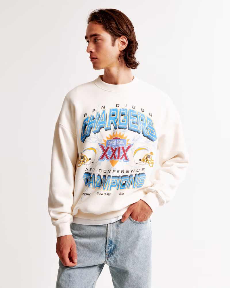 Vintage 1994 Chargers Graphic Crew Sweatshirt | Abercrombie & Fitch (US)