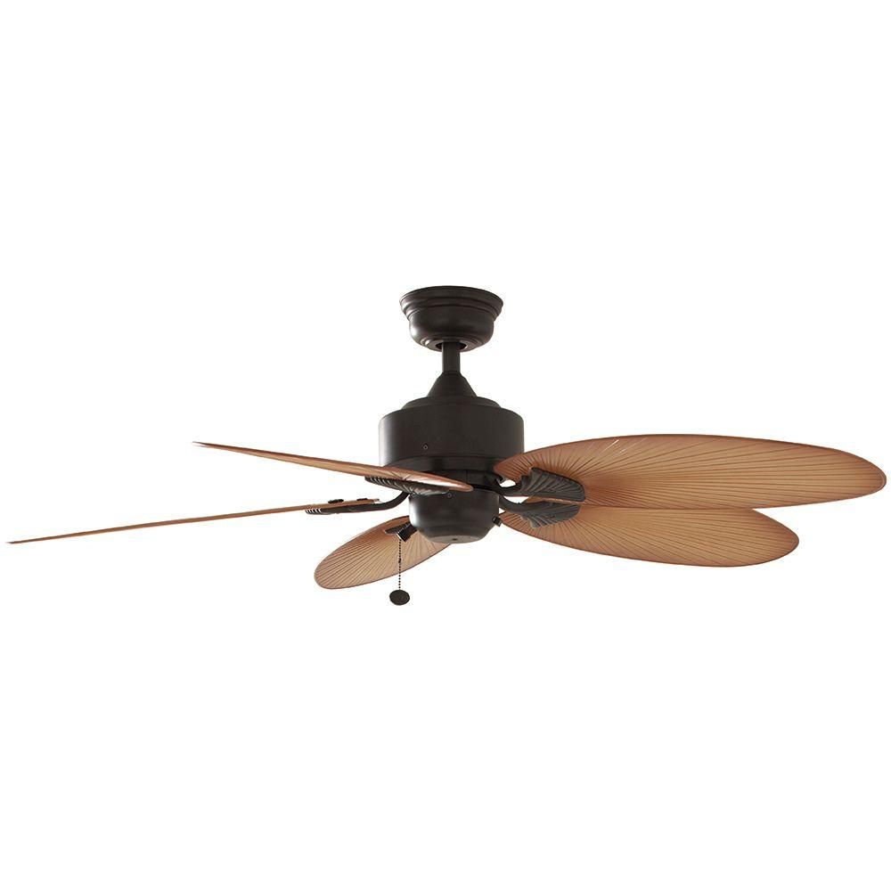 Hampton Bay Lillycrest 52 in. Indoor/Outdoor Aged Bronze Ceiling Fan-32711 - The Home Depot | The Home Depot