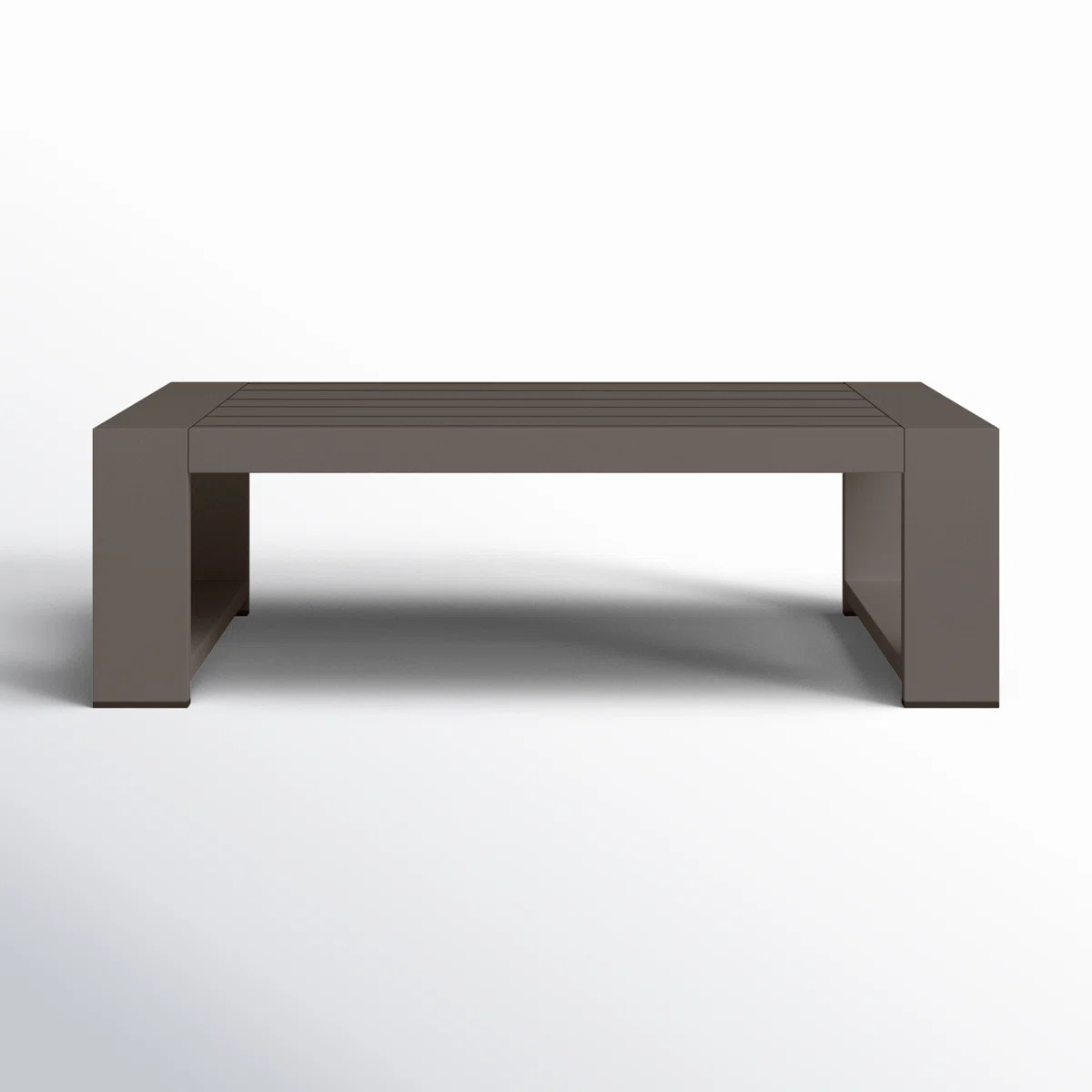 Hoyt 47.25\u201d Outdoor Aluminum Coffee Table | Wayfair North America