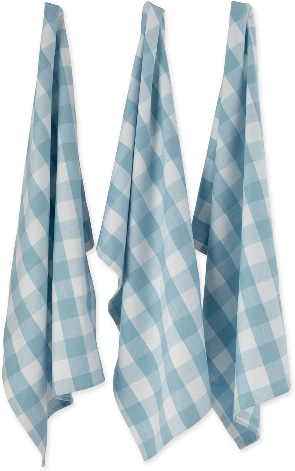 DII Buffalo Check Kitchen Collection, Classic Farmhouse Dishtowel Set, 20x30, White & Light Blue,... | Amazon (US)
