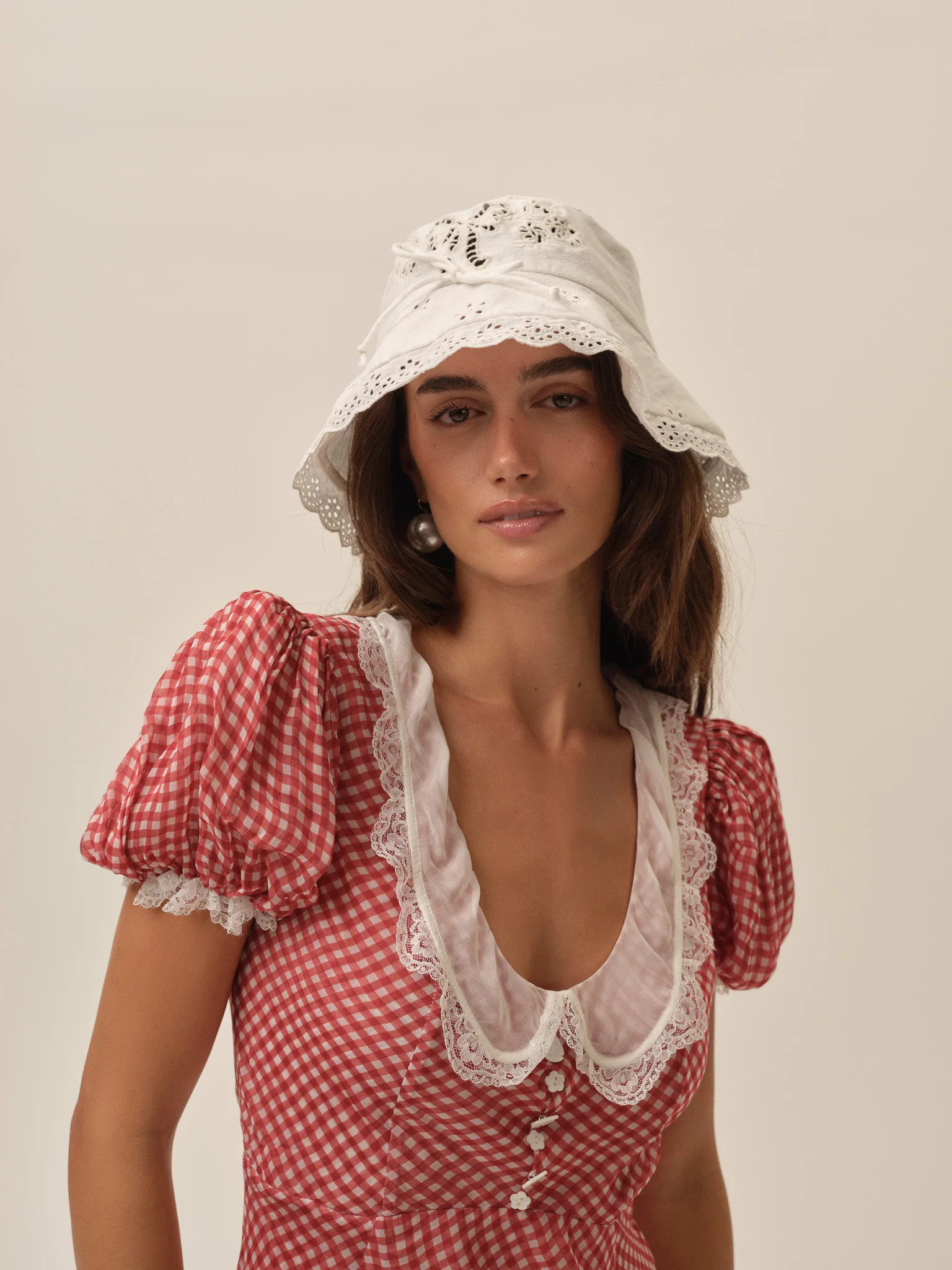 Bow Inset Bucket Hat | For Love & Lemons