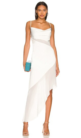 Delfino Slip Dress in Ivory | Revolve Clothing (Global)