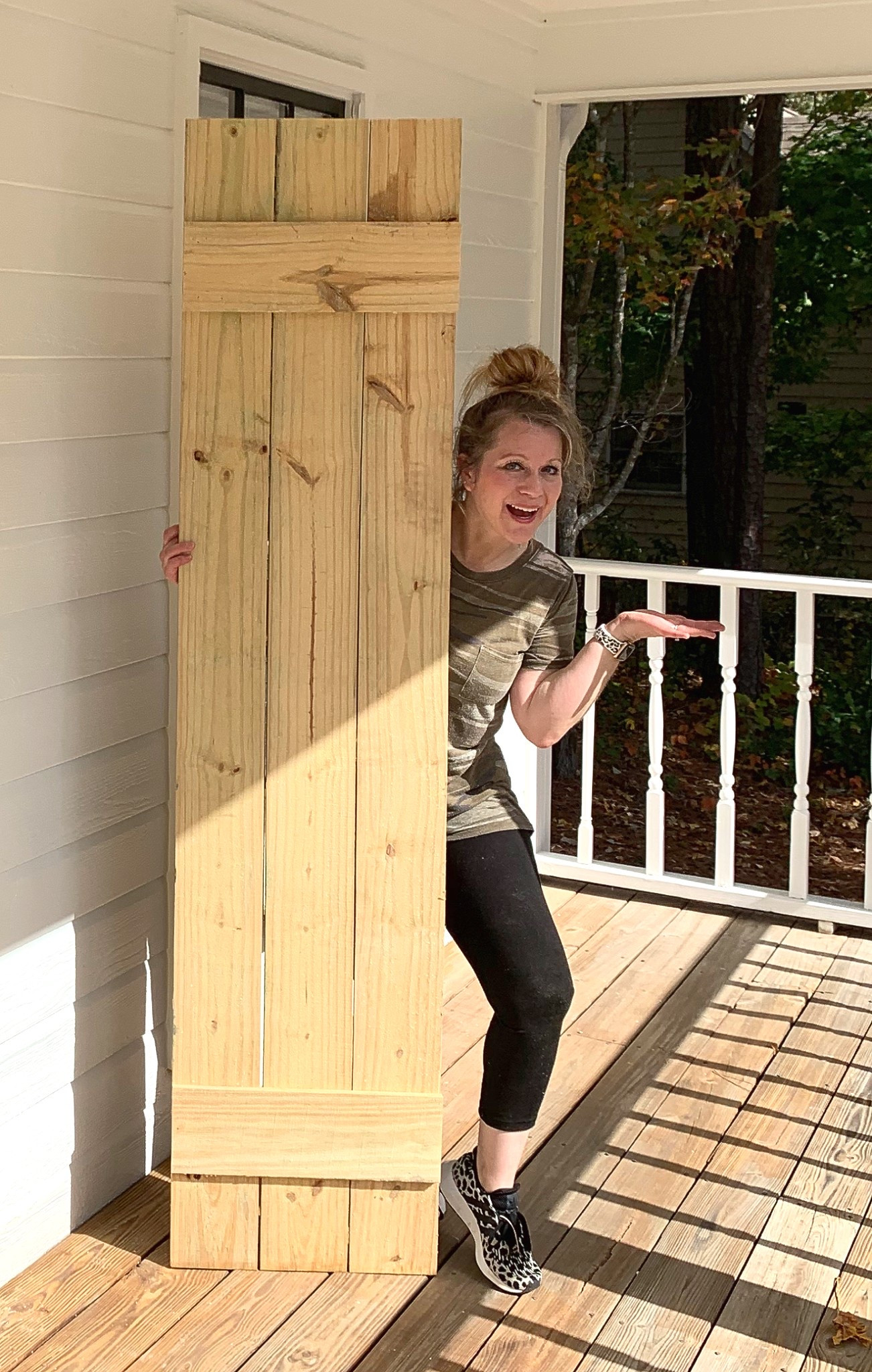 I made my own shutters - I was able to customize the look and size and saved myself so much money… these are the supplies I used: 

#LTKHome #LTKStyleTip