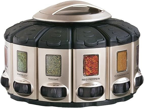 KitchenArt 57010 Select-A-Spice Auto-Measure Carousel Professional Series, Satin | Amazon (US)