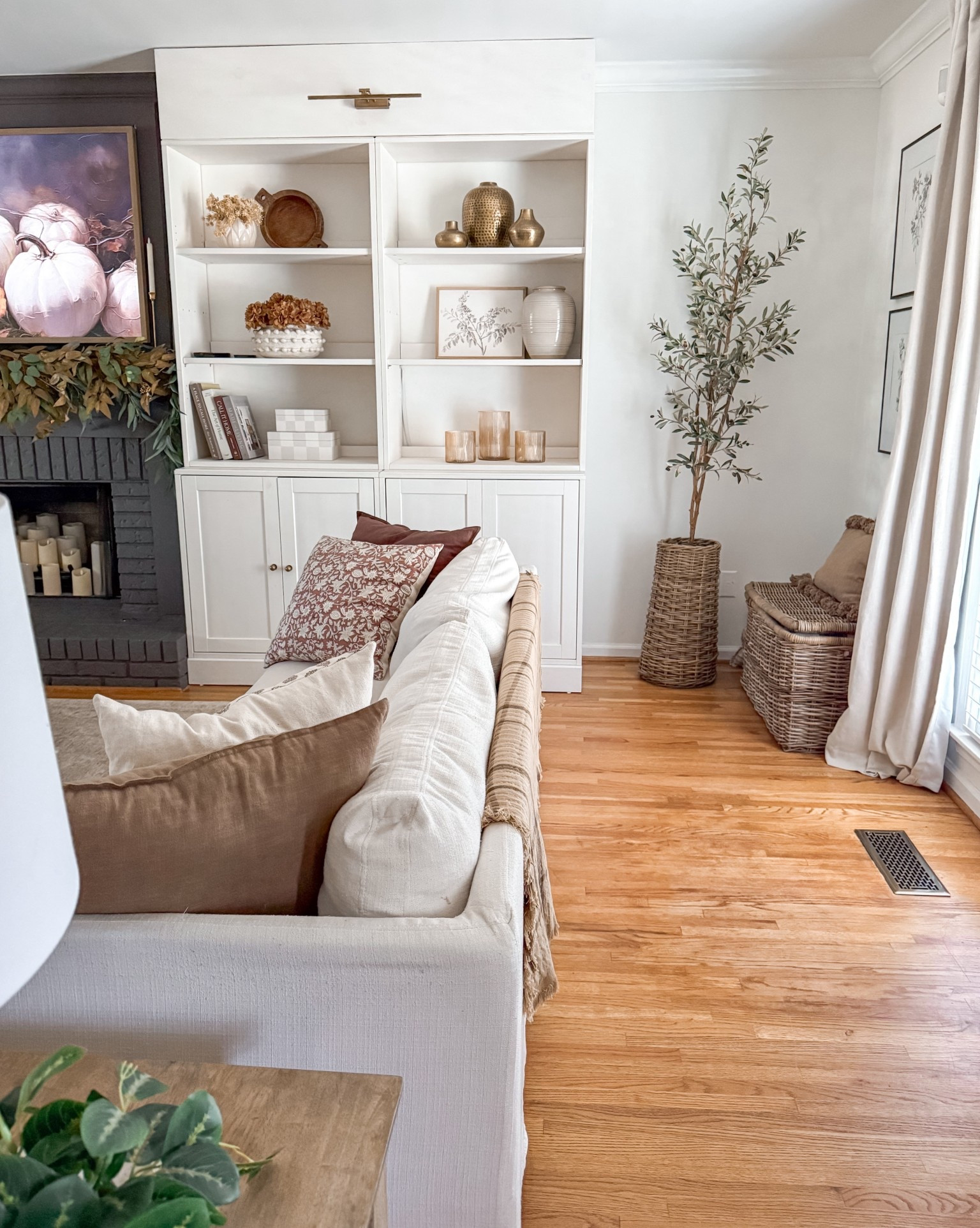 Fall living room view 

#LTKStyleTip #LTKHome #LTKSeasonal