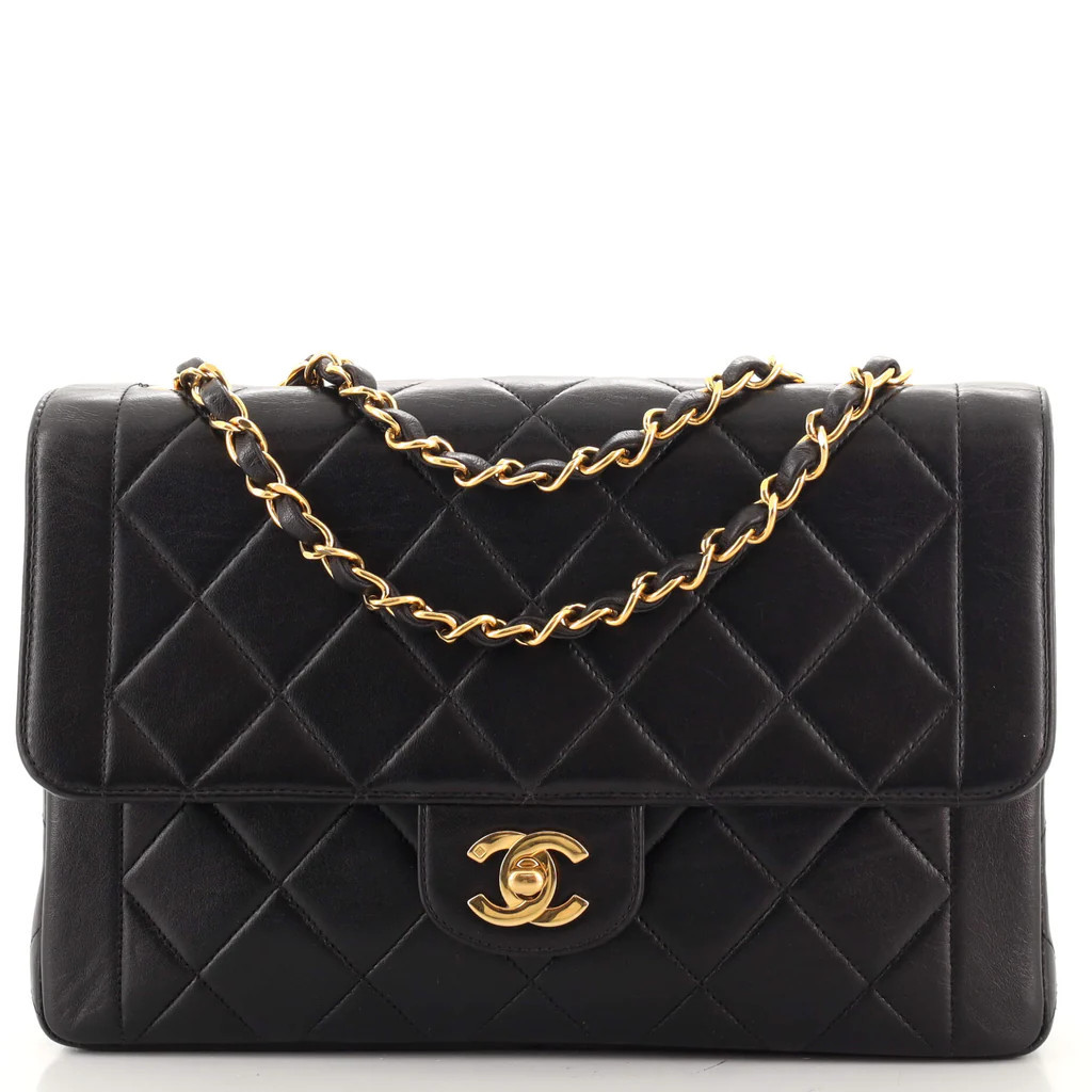 Vintage CC Chain Flap Bag Quilted Lambskin Medium | Rebag