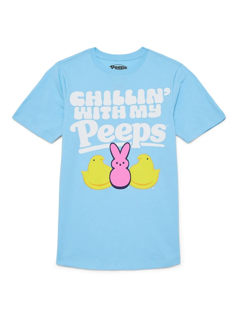 Easter Boys' & Big Boys' Peeps Graphic Tee with Short Sleeves, Sizes 4-18 | Walmart (US)