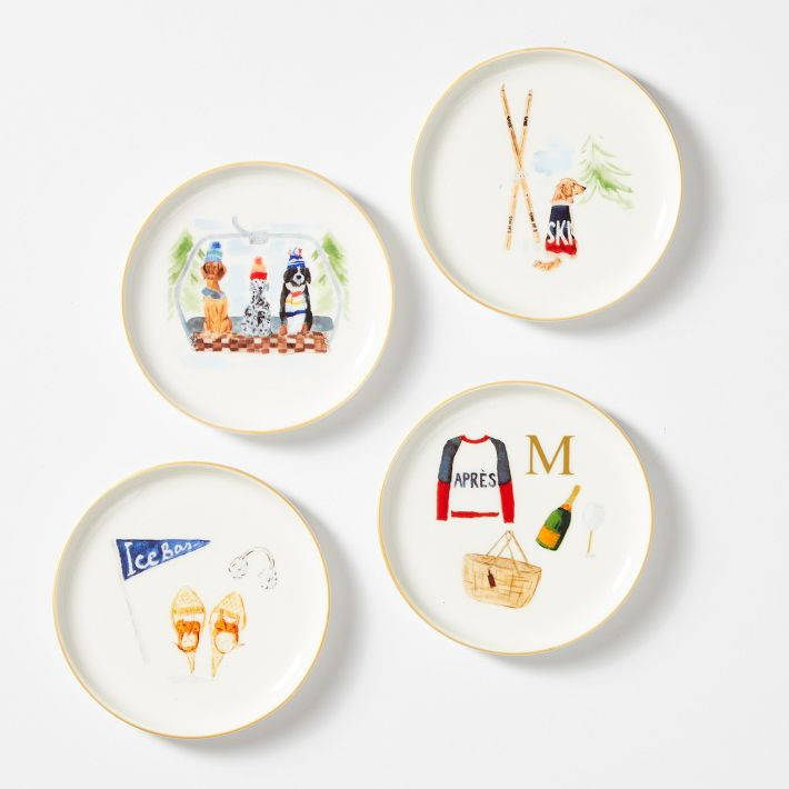 Mark & Graham x Gray Malin Après Ski Coasters, Set of 4 | Mark and Graham