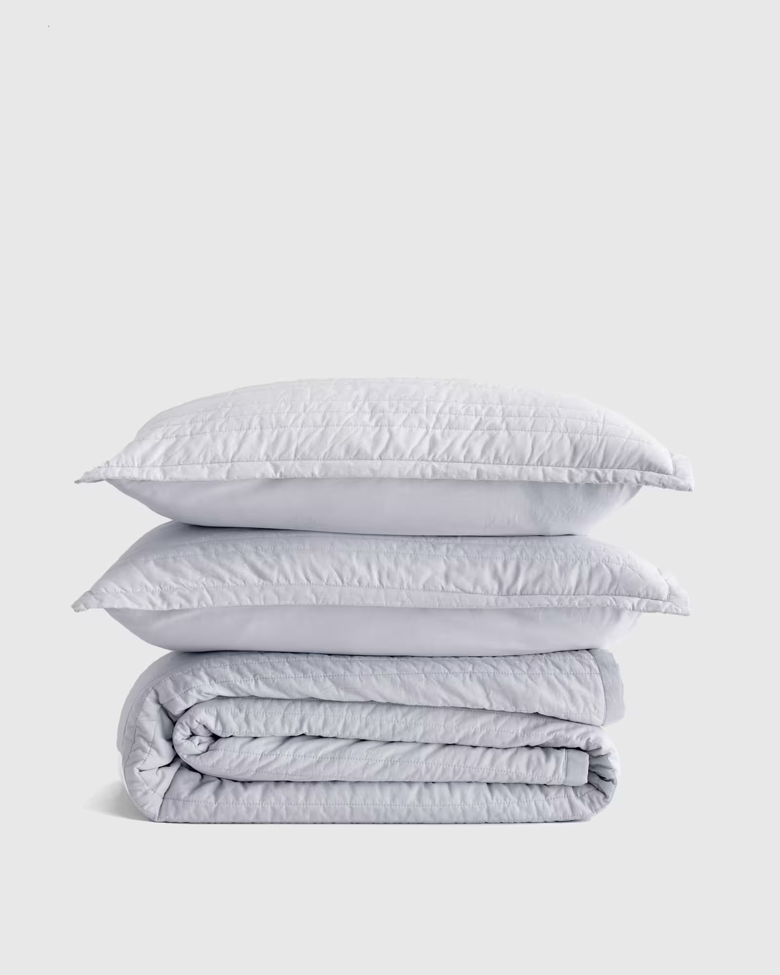 Organic Cotton Stripe Stitch Quilt Set | Quince