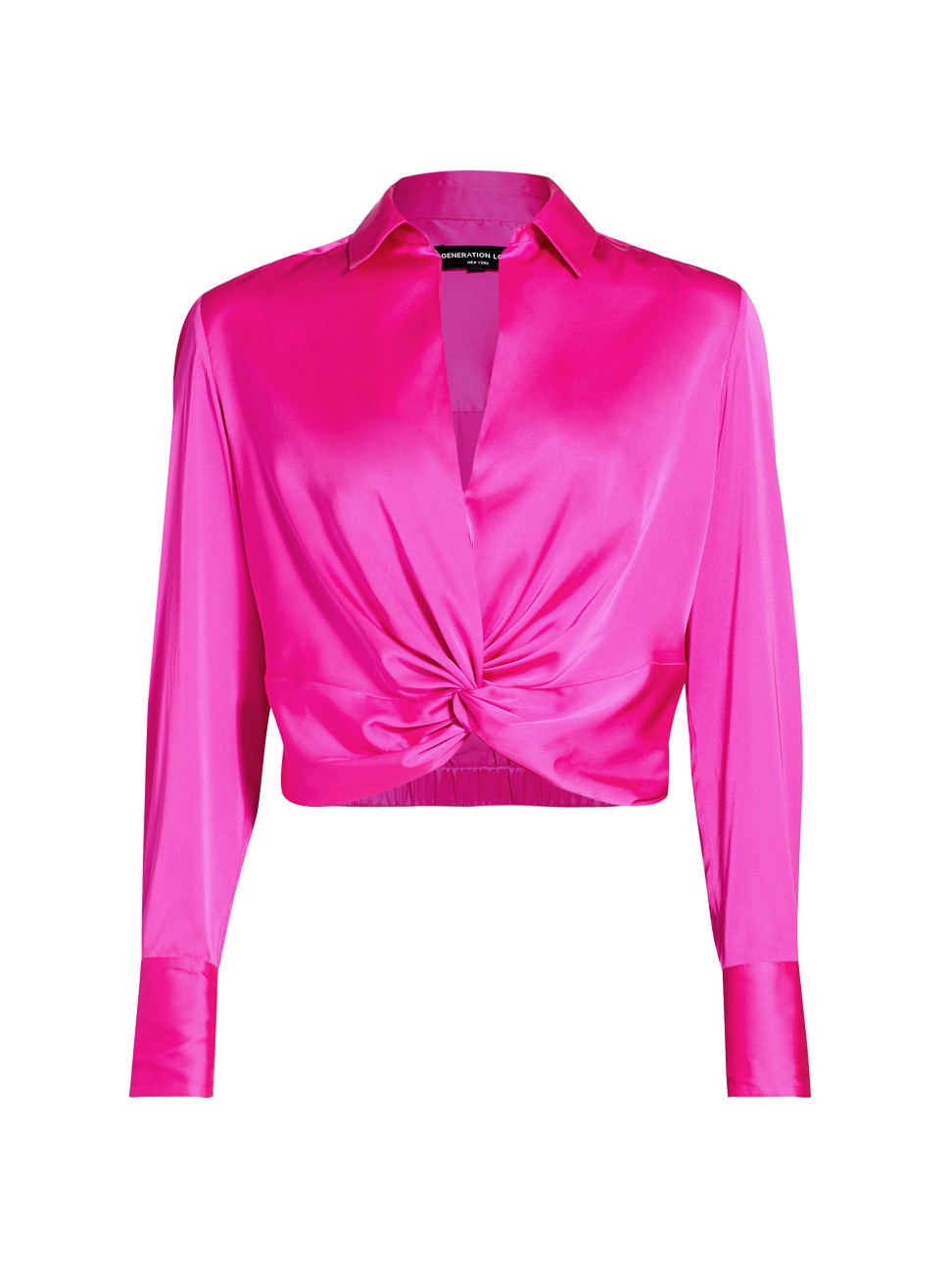Women's Jordyn Satin Blouse - Hot Pink - Size XS | Saks Fifth Avenue