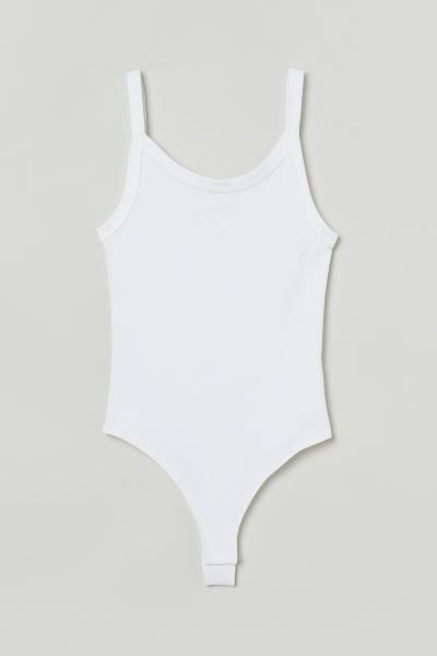 Ribbed Jersey Thong Bodysuit
							
							$12.99 | H&M (US)