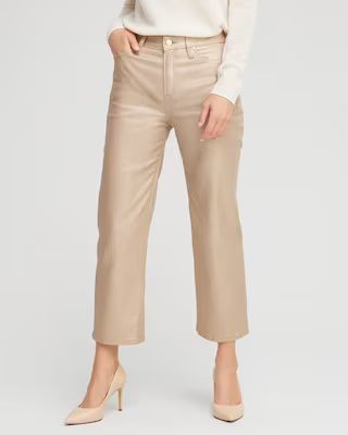 Coated High Rise Straight Crops | Chico's