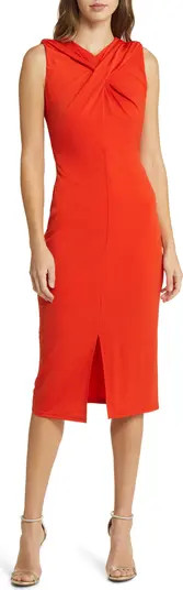 Crossover Neck Jersey Sheath Dress | Nordstrom Rack