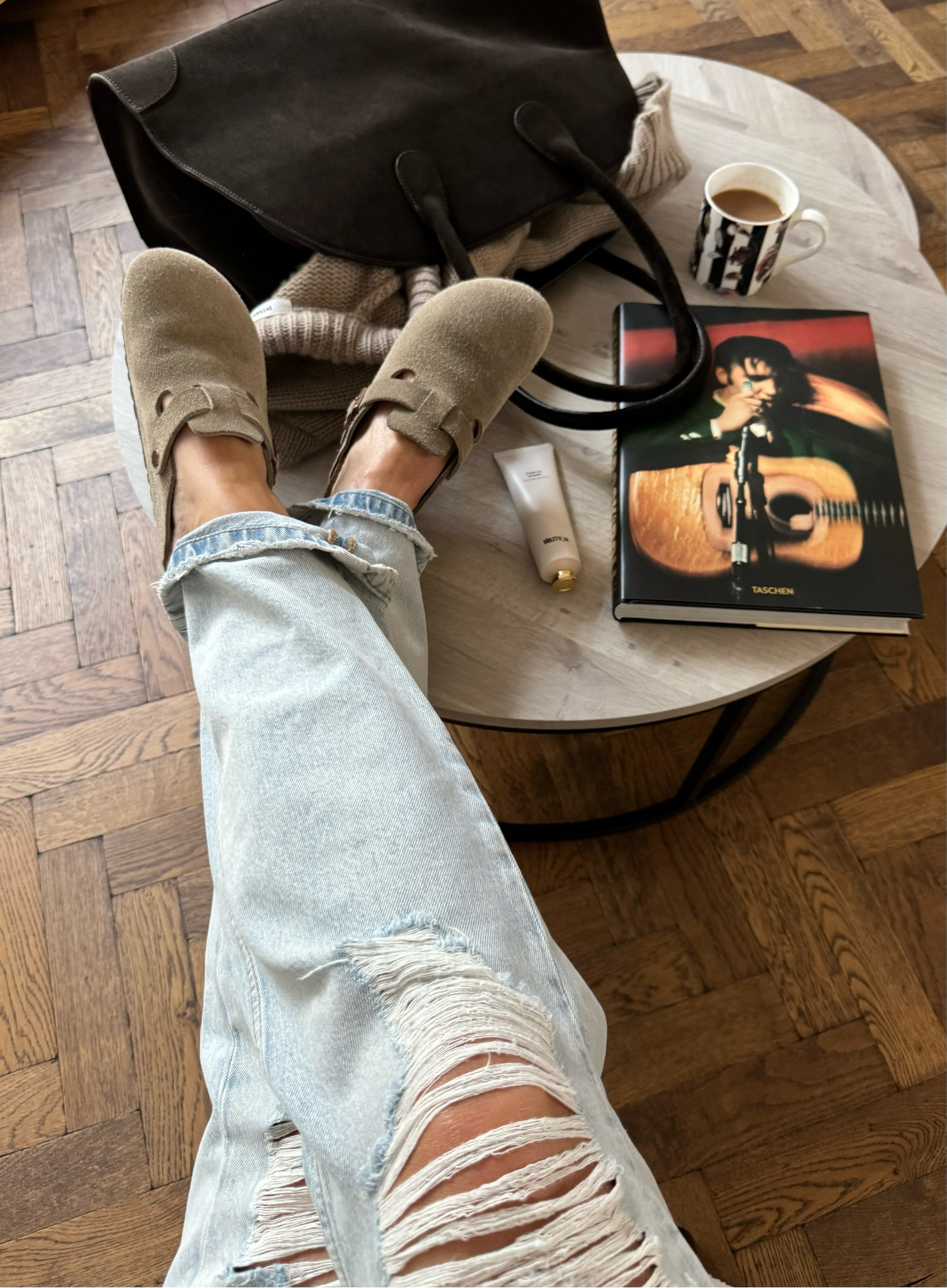 Birkenstock Clog Outfit | Ripped Jeans | The Row Jeans | Sunday Outfit | Birkenstock Boston 

#LTKautumn #LTKstyletip #LTKshoes
