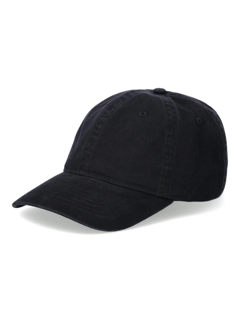 George Men's Solid Cotton Twill Baseball Cap, Black Soot | Walmart (US)