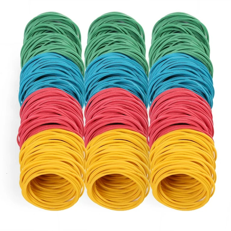 LotFancy 600Pcs Multicolor Rubber Bands, 1.77 in Elastic Rubber Bands for Tie Dye,Office Supplies | Walmart (US)