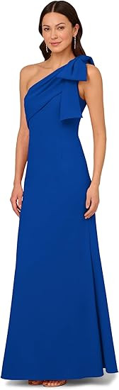 Adrianna Papell Women's Stretch Crepe Long Dress | Amazon (US)