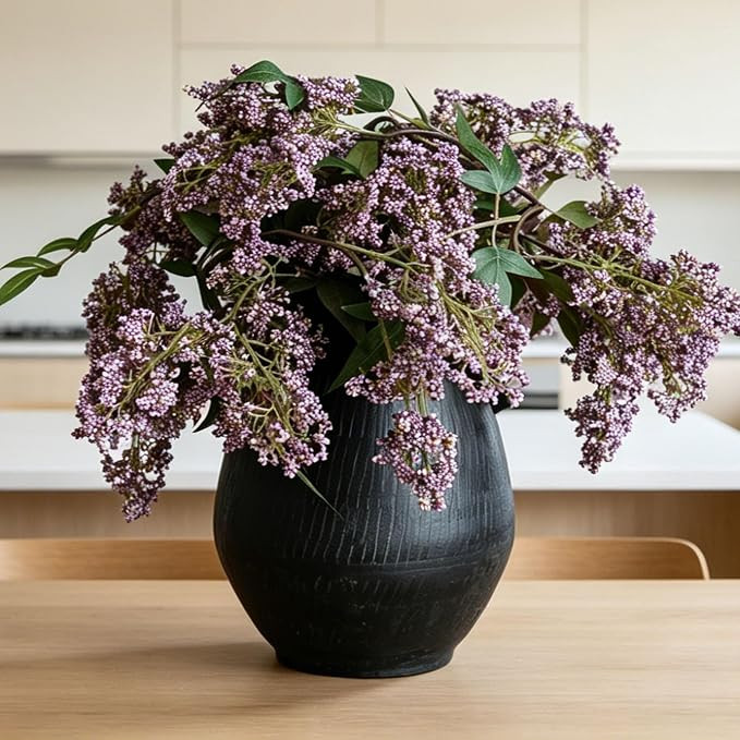 2 Pcs 43" Faux Berry Stems for Vase Fake Plants Spray Fall Flowers Mantel Decor | Amazon (US)